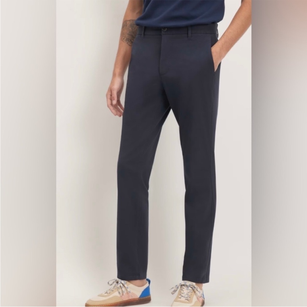 NEW WITH TAGS Everlane Navy Blue Performance Chino Uniform Slim Fit Size 30 x 32